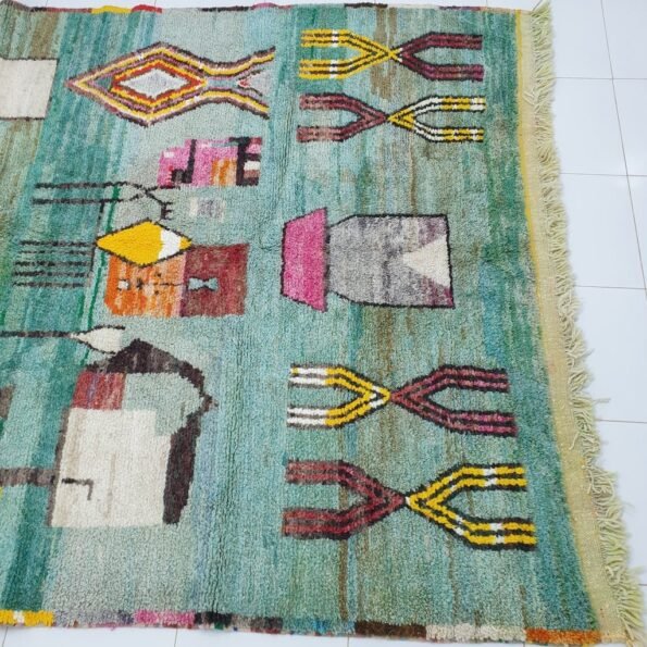 SADIKA | 9x7 Ft | 2,72x2,09 m | Moroccan Colorful Rug | 100% wool handmade - Image 4