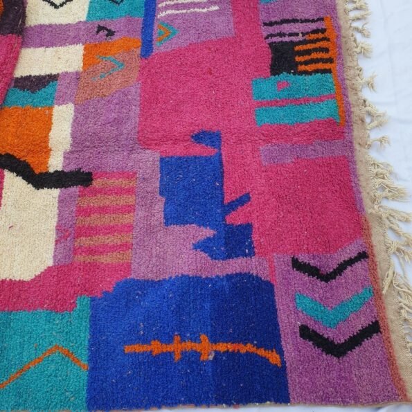 SBIHA | 9x6'3 Ft | 274x193 m | Moroccan Colorful Rug | 100% wool handmade - Image 2