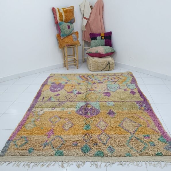 SIFARY | 9'5x6'6 Ft | 2,90x2,00 m | Moroccan Colorful Rug | 100% wool handmade - Image 2