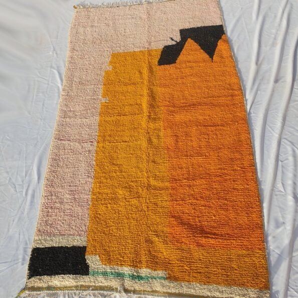 SIMDOUH | 9'3x5'3 Ft | 2,85x1,60 m | Moroccan Colorful Rug | 100% wool handmade - Image 4