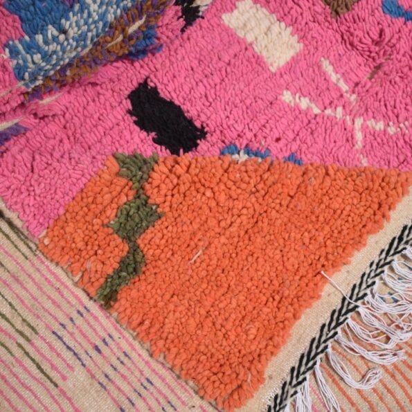 SIMIKNARI | 8x5 Ft | 2,5x1,7 m | Moroccan Colorful Rug | 100% wool handmade - Image 3