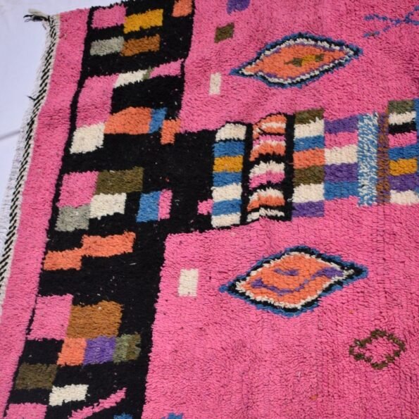 SIMIKNARI | 8x5 Ft | 2,5x1,7 m | Moroccan Colorful Rug | 100% wool handmade - Image 6