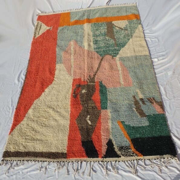 SIMILISOUDA | 10'3x6'8 Ft | 3x2 m | Moroccan Colorful Rug | 100% wool handmade - Image 4