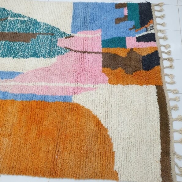 SIMISOUDA | 9'9x6'6 Ft | 3x2 m | Moroccan Colorful Rug | 100% wool handmade - Image 2