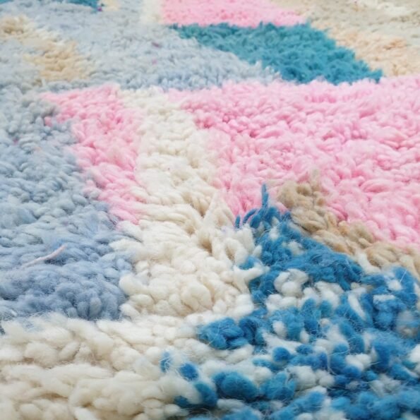 SIMISOUFA | 10x6'8 Ft | 3x2 m | Moroccan Colorful Rug | 100% wool handmade - Image 4