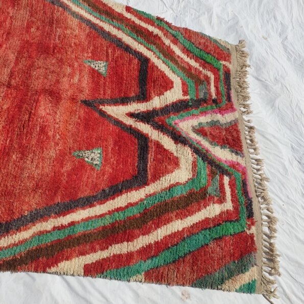 TALFA | 10'2x6'5 Ft | 3x2 m | Moroccan Colorful Rug | 100% wool handmade - Image 3