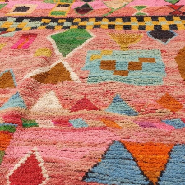 TANMERT | 10x6'5 Ft | 3x2 m | Moroccan Colorful Rug | 100% wool handmade - Image 8