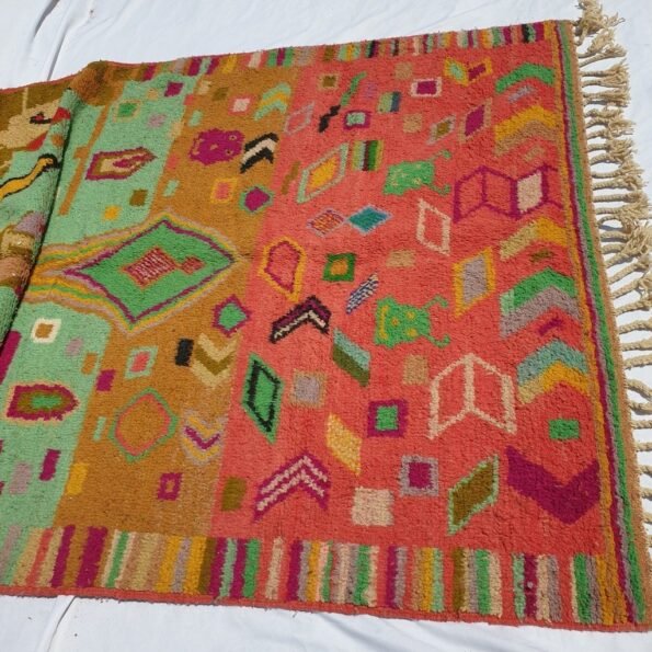 TINI | 8'8x5 Ft | 2,5x1,5 m | Moroccan Colorful Rug | 100% wool handmade - Image 2