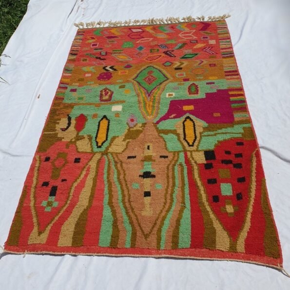 TINI | 8'8x5 Ft | 2,5x1,5 m | Moroccan Colorful Rug | 100% wool handmade - Image 4