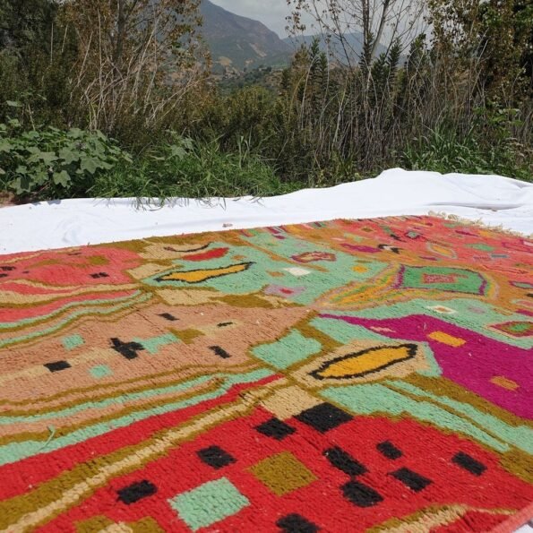 TINI | 8'8x5 Ft | 2,5x1,5 m | Moroccan Colorful Rug | 100% wool handmade - Image 6