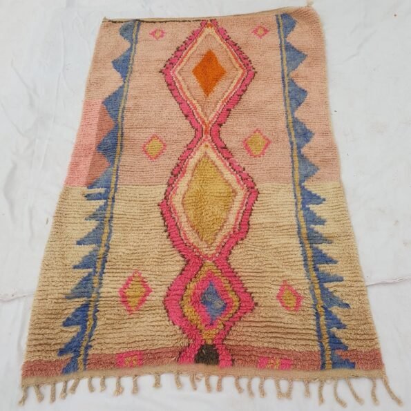 TIZAQQA | 7'6x5'1 Ft | 2,33x1,56 m | Moroccan Colorful Rug | 100% wool handmade - Image 5