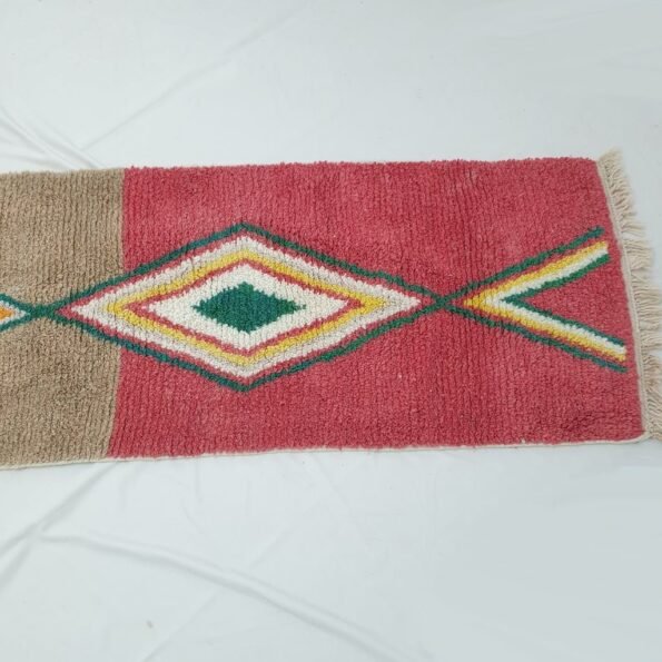 TLADA Runner | 12x2'7 Ft | 3,65x0,83 m | Moroccan Colorful Rug | 100% wool handmade - Image 3