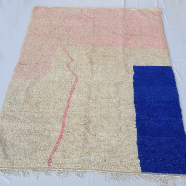 TOUIBA | 10x8 ft | 3x2,5 m | Moroccan Colorful Rug | 100% wool handmade - Image 4