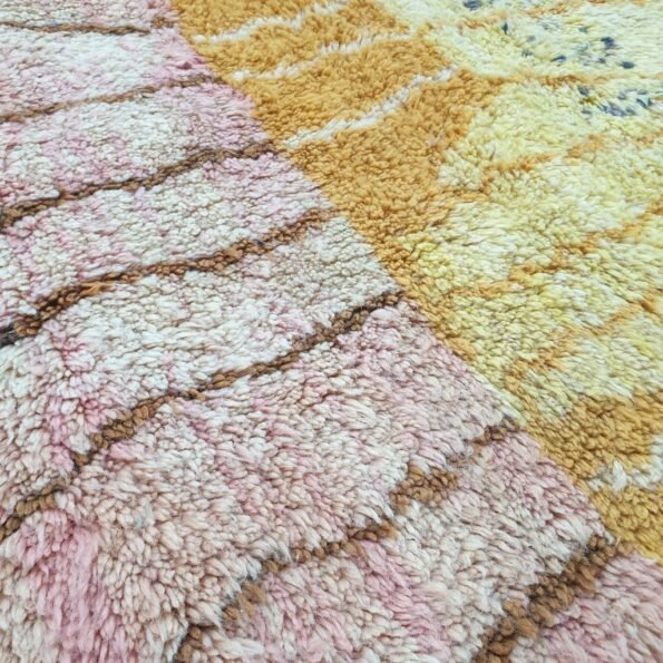 Ultra Fluffy Moroccan Beni rug | 10x8'7 Ft | 3x2,60 m | MIBELADA | Moroccan Colorful Beni Mrirt Rug | 100% wool handmade - Image 4