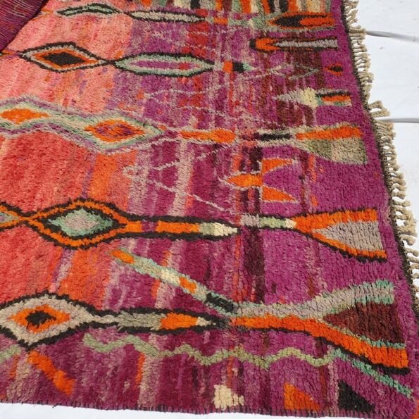 UZZAL | 9'6x6'6 Ft | 3x2 m | Moroccan Colorful Rug | 100% wool handmade - Image 2