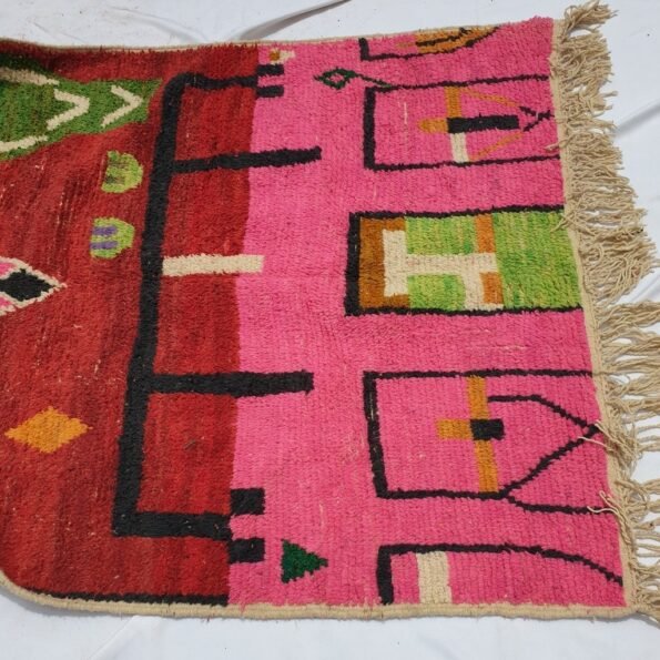 ZAHIYA | 8x5 Ft | 2,5x1,5 m | Moroccan Colorful Rug | 100% wool handmade - Image 2