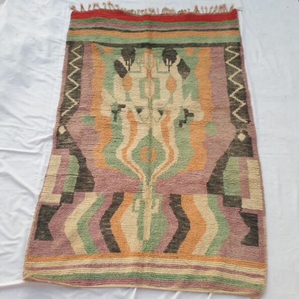 ZBIR | 8'6x5'4 Ft | 2,60x1,65 m | Moroccan Colorful Rug | 100% wool handmade - Image 4