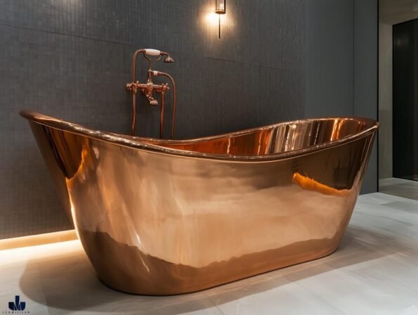 Handcrafted Antique Copper Bathtub, Copper Slipper Bath, Luxury Copper Baths, Copper BathTub - Image 4