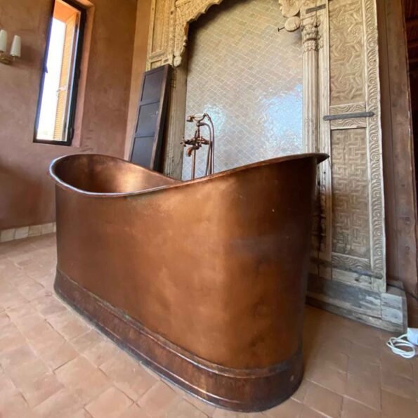 Antique Copper Bathtub, Copper Slipper Bath, Luxury Copper Baths