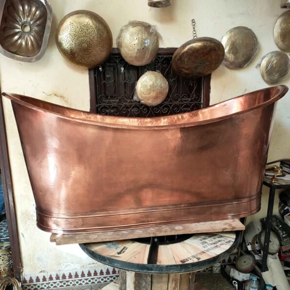 Antique Copper Bathtub, Copper Slipper Bath, Luxury Copper Baths - Image 2