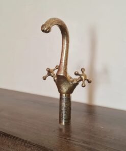 Handcrafted brushed brass basin tap - wet bar faucet - one hole faucet + free installation requirement