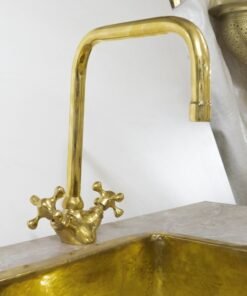 Unlacquered Brass Bathroom Faucet