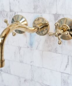 Cobra Wall Mounted Brass Faucet