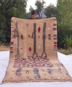 SAHYA | 8'9x5'3 Ft | 2,70x1,60 m | Moroccan Colorful Rug | 100% wool handmade