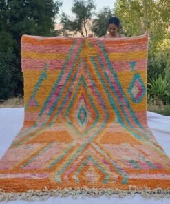JOY | 9'7x6'4 Ft | 297x195 cm | Moroccan Colorful Rug | 100% wool handmade