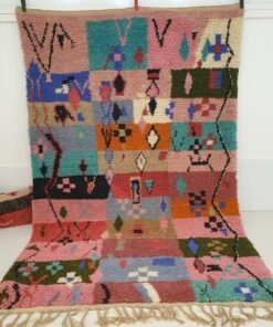 Moroccan Rug Boujaad Colorful Living room carpet | 10'2x6'4 Ft | 310x196 cm | MADOER | 100% wool handmade