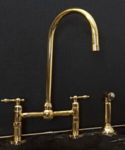 Unlacquered Brass Bridge Lever Handles