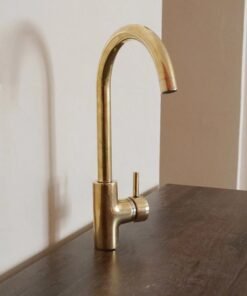 Unlacquered brass basin faucet - wet bar faucet -one hole one handle mixer faucet + fittings