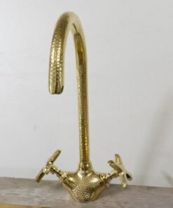 Hammered Brass Faucet