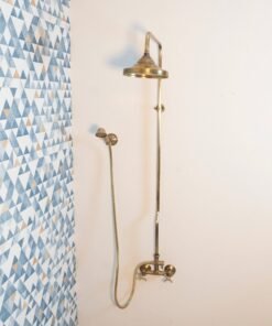 Oil Rubbed Exposed shower head with handheld