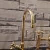 Solid Brass Drinking Water Filter Faucet Single Handle Cold Gooseneck Faucet
