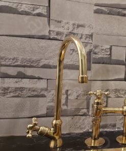 Solid Brass Drinking Water Filter Faucet Single Handle Cold Gooseneck Faucet