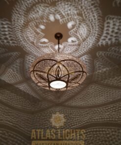 Moroccan Style Pendant Lights - Hanging Brass Lamp Lighting