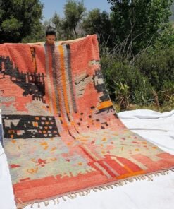 ACHYA | 9'4x6' Ft | 3x2 m | Moroccan Colorful Rug | 100% wool handmade