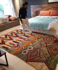 ALYCH | 10x6'6 Ft | 3x2 m | Moroccan Colorful Rug | 100% wool handmade