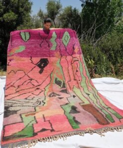 BABAGHI | 9'5x6'5 Ft | 3x2 m | Moroccan Colorful Rug | 100% wool handmade