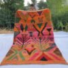 BAYAA | 9x6 Ft | 2,8x1,8 m | Moroccan Colorful Rug | 100% wool handmade