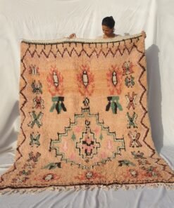BELDIA 2 | 8'53x6'2 Ft | 2,60x1,90 m | Moroccan VINTAGE STYLE Colorful Rug | 100% wool handmade