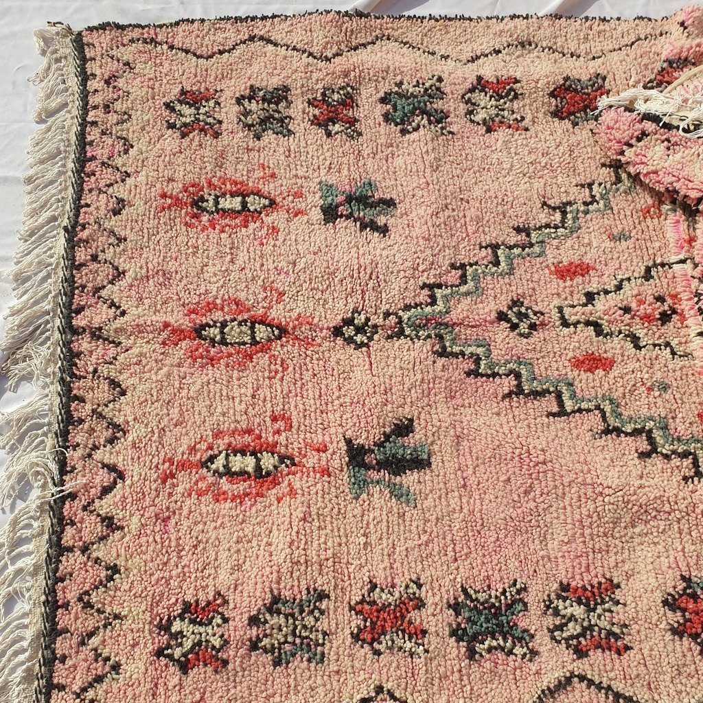 BELDIA | 9'2x5'7 Ft | 2,80x1,74 m | Moroccan VINTAGE STYLE Colorful Rug | 100% wool handmade - Image 2
