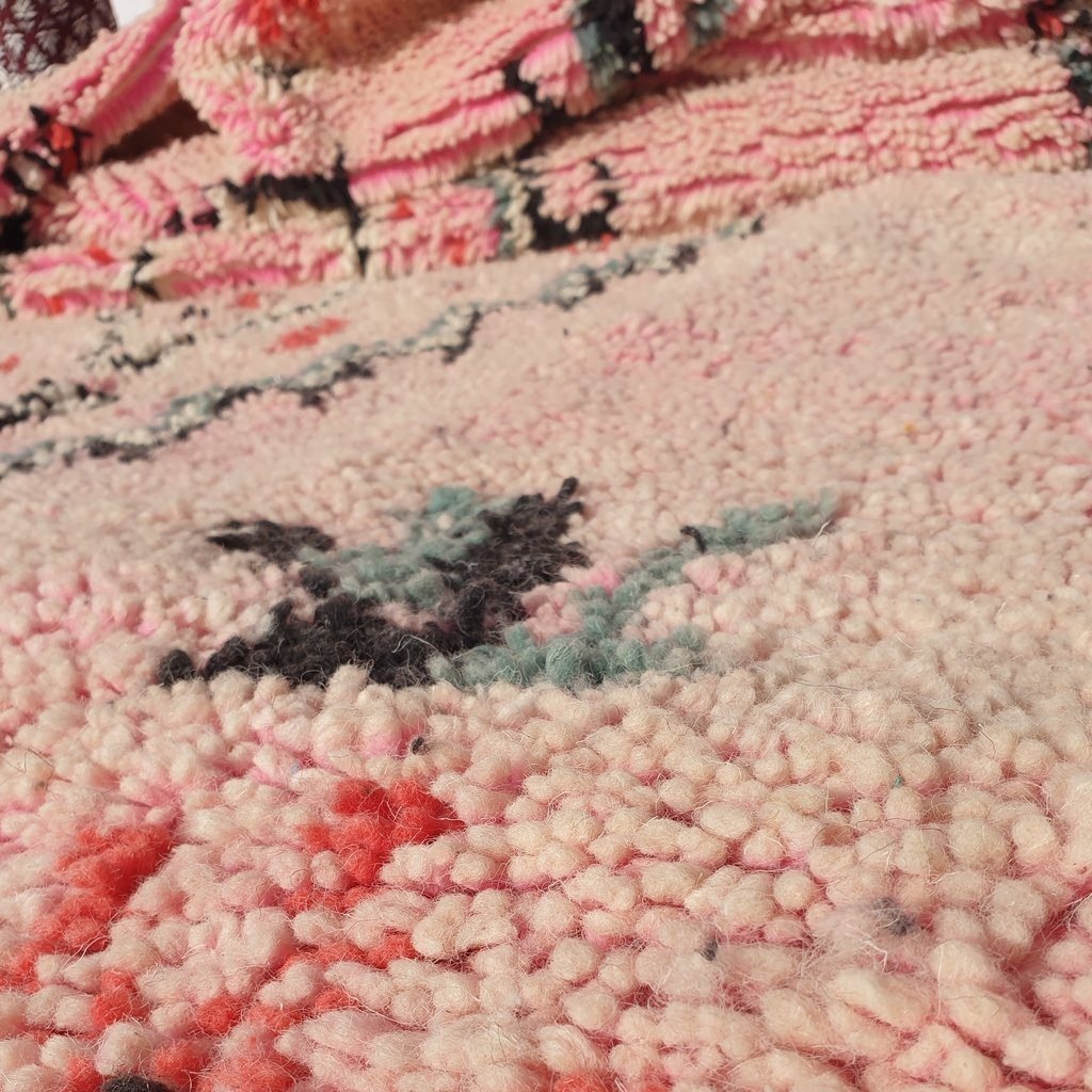 BELDIA | 9'2x5'7 Ft | 2,80x1,74 m | Moroccan VINTAGE STYLE Colorful Rug | 100% wool handmade - Image 3