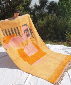 BERGSEN | 8'76x5'41 Ft | 2,67x1,65 m | Moroccan Colorful Rug | 100% wool handmade