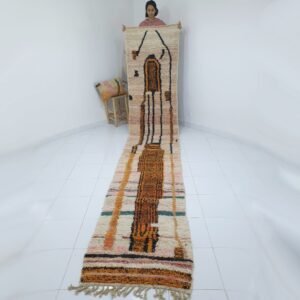 BIFY Runner | 16x3 Ft | 5x0,90 m | Moroccan Colorful Rug | 100% wool handmade