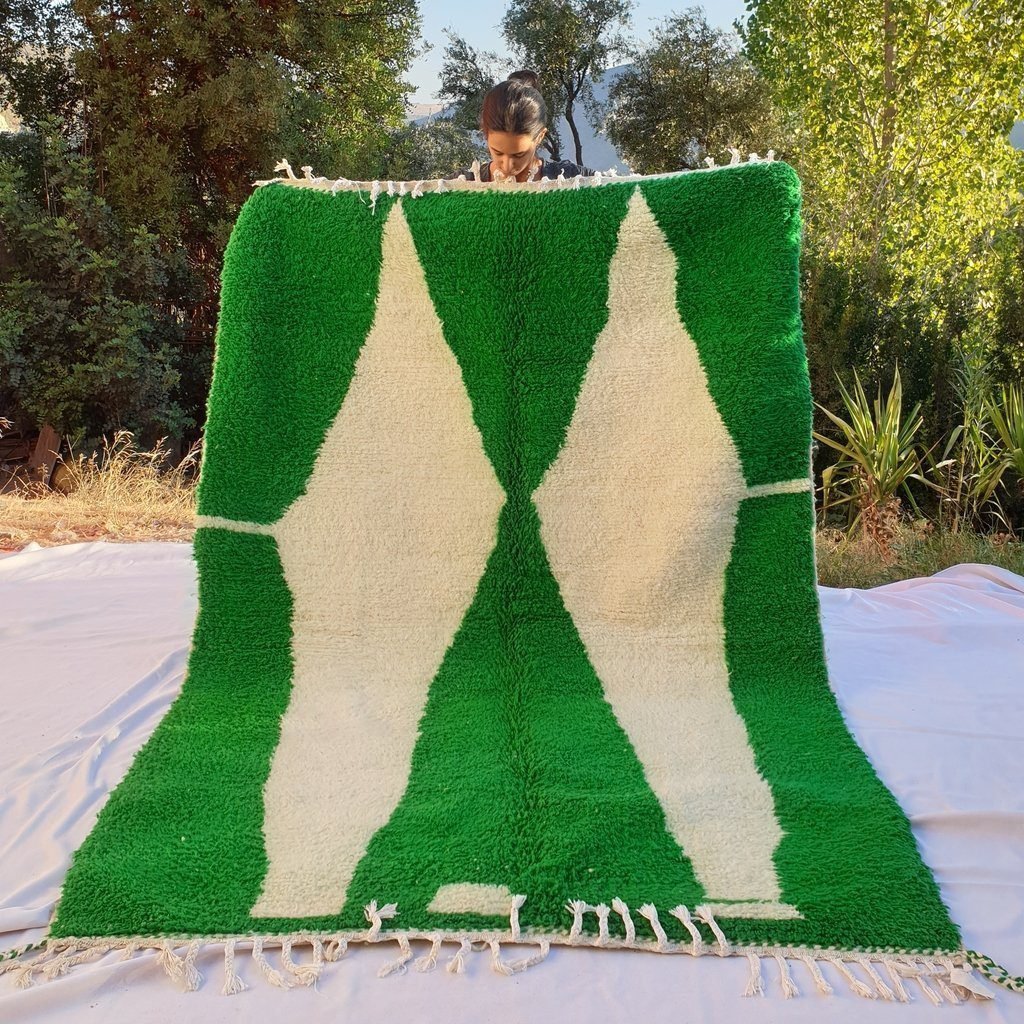 Customized ALIF | 8'5x5'7 Ft | 2,60x1,74 m | Moroccan Beni Ourain Rug | 100% wool handmade