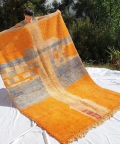 Customized AMASTI | 8'x6' Ft | Moroccan Colorful Rug | 100% wool handmade