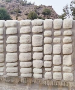 Customized GOUTA | 8x8 Ft | Moroccan Beni Ourain Rug | 100% wool handmade