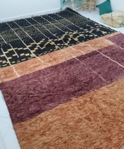 Customized MORENO | 12'6x11 Ft | Moroccan Beni Mrirt Rug | 100% wool handmade